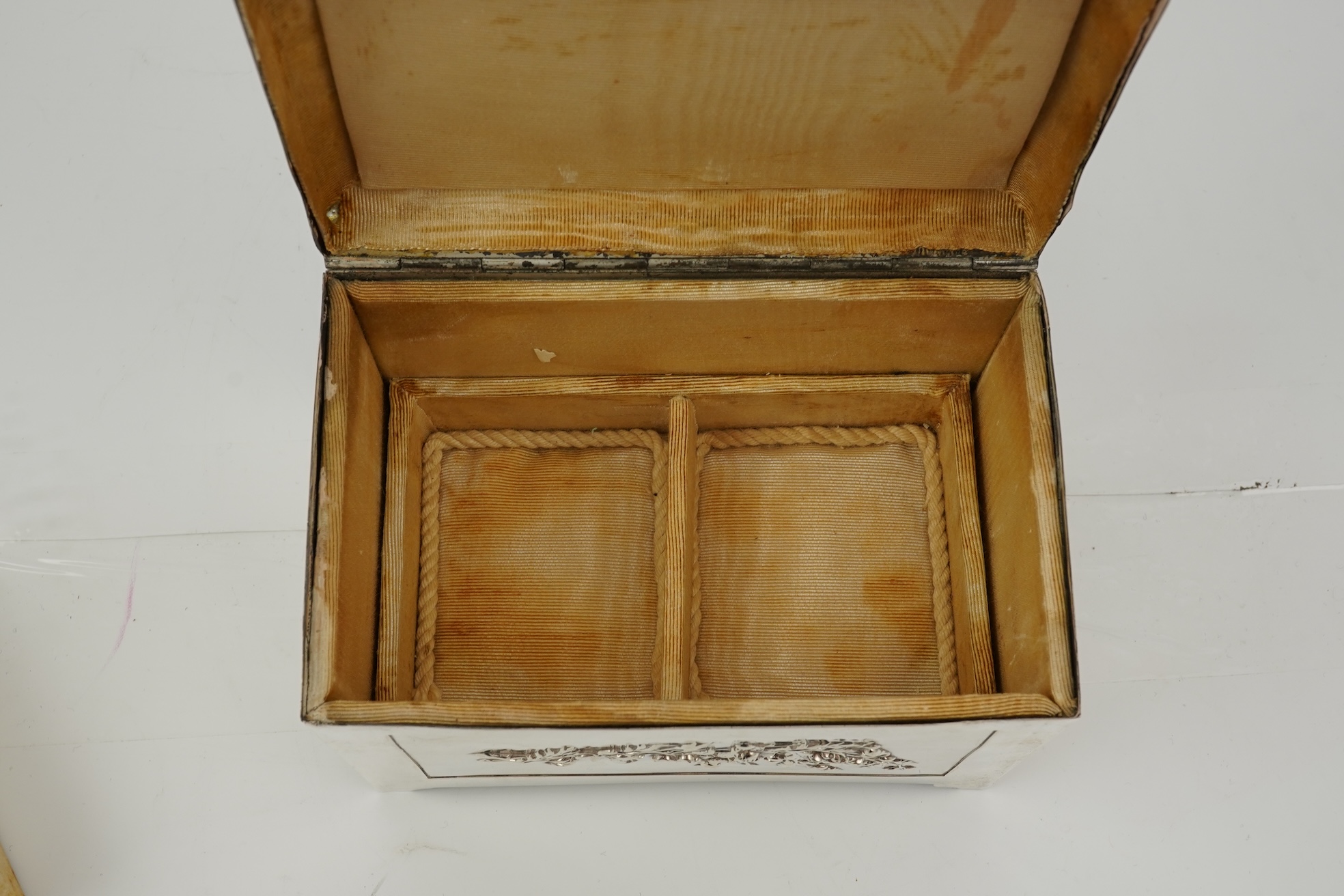 An Edwardian silver mounted jewellery casket, by William Neale & Son Ltd